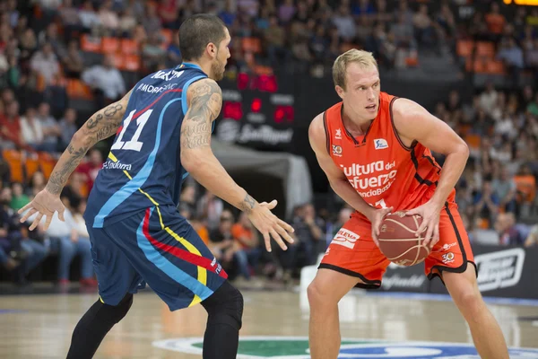 Valencia Basket vs Morabanc Andorra — Fotografie, imagine de stoc