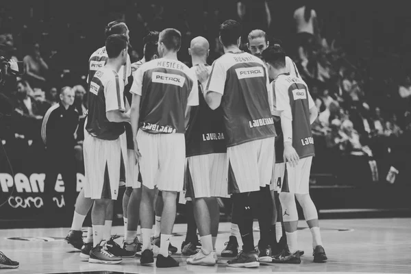 Valencia Basket i Union Olimpija Ljubljana — Zdjęcie stockowe