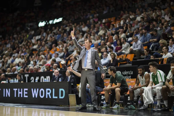 Valencia Basket and Union Olimpija Ljubljana — Stock Photo, Image