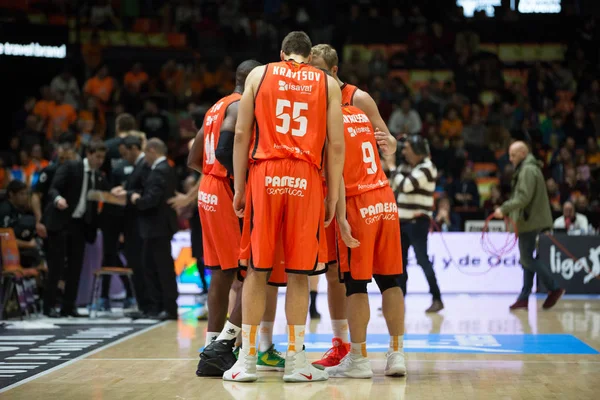 Valencia Basket i Bilbao Basket — Zdjęcie stockowe