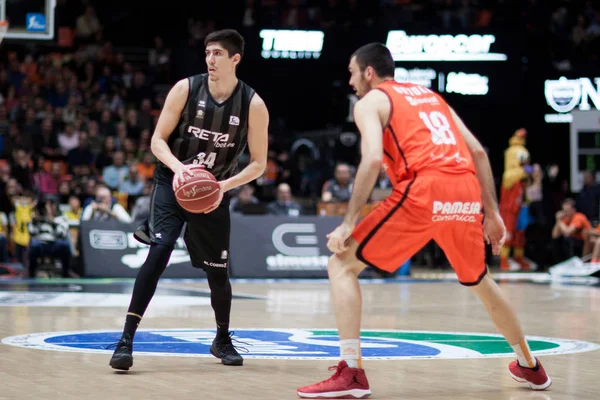 Valencia Basket i Bilbao Basket — Zdjęcie stockowe