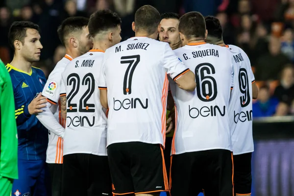 Valencia CF Celta de Vigo 'ya karşı. — Stok fotoğraf