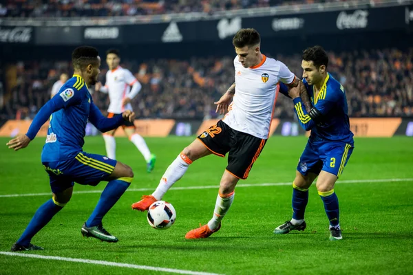 Valencia CF jämfört med Celta de Vigo — Stockfoto