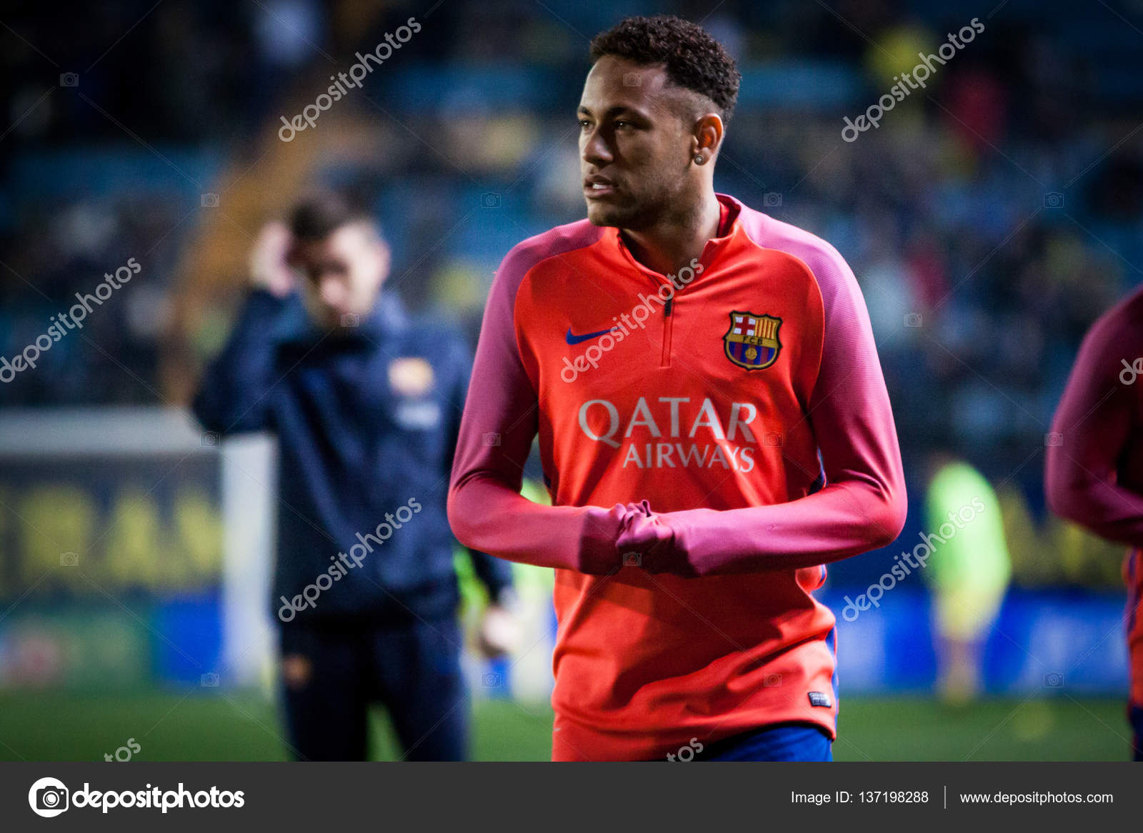 Villarreal Cf przeciwko Fc Barcelona - Zdjęcie stockowe ...