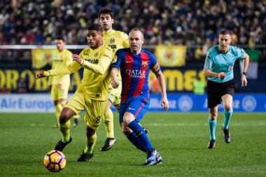 Villarreal CF vs FC Barcelona clipart