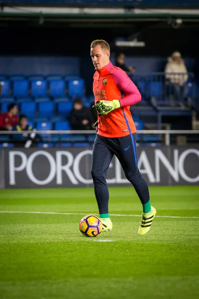 Villarreal Cf przeciwko Fc Barcelona — Zdjęcie stockowe