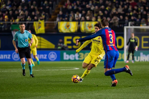 Villarreal Cf przeciwko Fc Barcelona — Zdjęcie stockowe