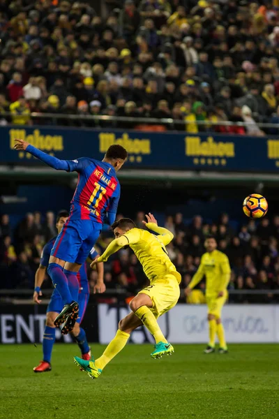 Villarreal Cf przeciwko Fc Barcelona — Zdjęcie stockowe