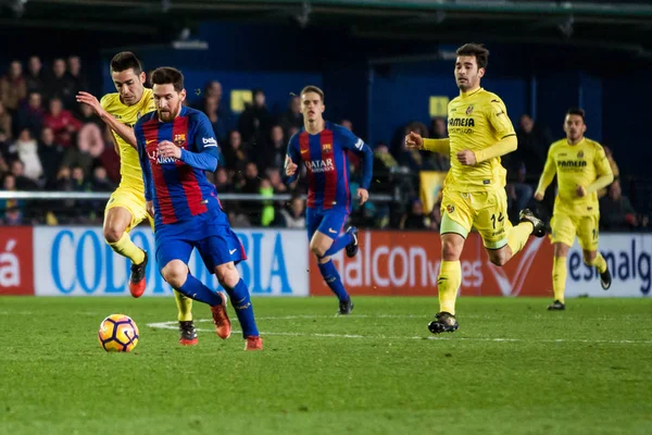 Villarreal Cf przeciwko Fc Barcelona — Zdjęcie stockowe