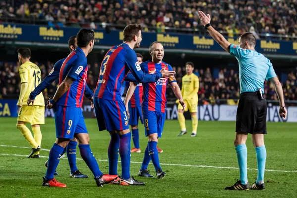 Villarreal Cf vs Fc Barcelona — Stockfoto