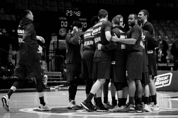 Jogadores de Berlim durante o jogo Eurocup — Fotografia de Stock