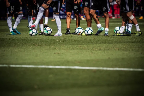 La Liga 17-18 J04 Levante UD jämfört med Valencia CF — Stockfoto