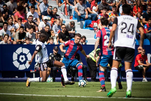 La Liga 17-18 J04 Levante UD Valencia CF 'ye karşı — Stok fotoğraf