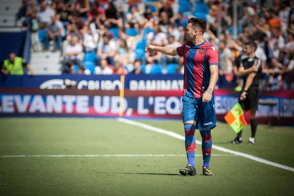 La Liga 17-18 J04 Levante UD jämfört med Valencia CF — Stockfoto