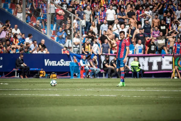 Чемпионат Испании по футболу 17-18 J04 Levante UD vs. Valencia — стоковое фото