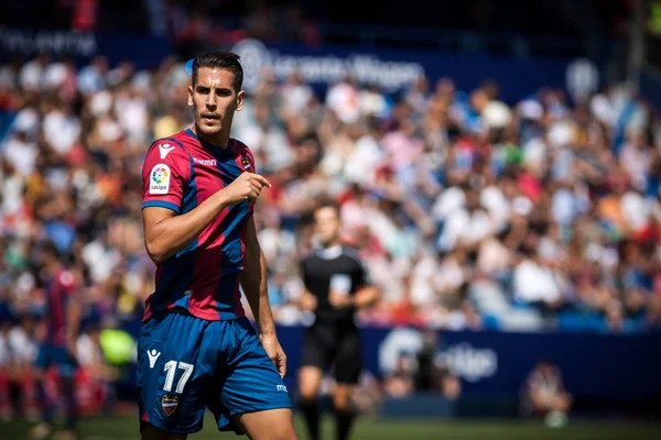 La Liga 17-18 J04 Levante UD jämfört med Valencia CF — Stockfoto