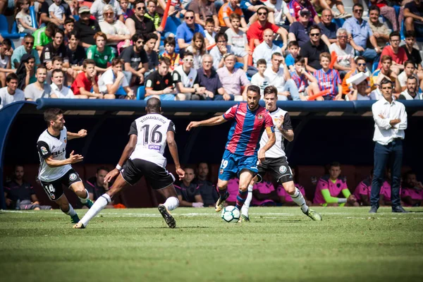 La Liga 17-18 J04 Levante UD vs Valencia CF — Fotografia de Stock