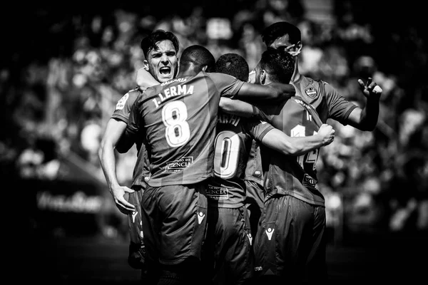 Чемпионат Испании по футболу 17-18 J04 Levante UD vs. Valencia — стоковое фото