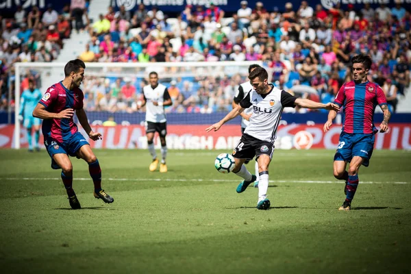 La Liga 17-18 J04 Levante UD Valencia CF 'ye karşı — Stok fotoğraf