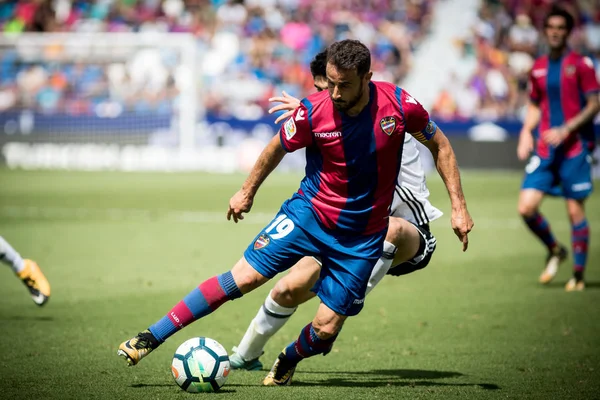 La Liga 17-18 J04 Levante UD jämfört med Valencia CF — Stockfoto