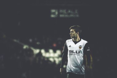 Valencia, İspanya - 9 Ocak: Vietto sırasında İspanya Kral Kupası maç Valencia Cf ve Las Palmas Mestalla Stadı nda arasında 9 Ocak 2018 üzerinde Valencia, İspanya