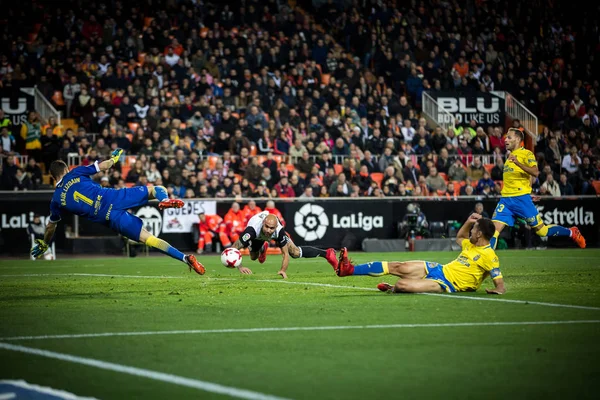 Valencia Espanha Janeiro Vários Jogadores Durante Jogo Copa Rei Espanhol — Fotografia de Stock