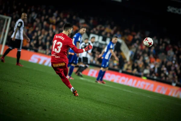 Valencia España Enero 2018 Sivera Durante Partido Copa Rey España — Foto de Stock