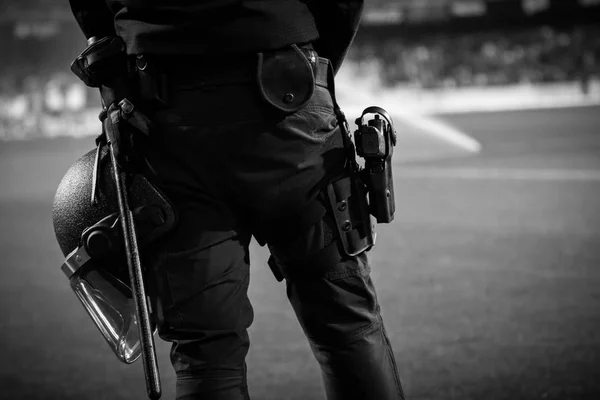 Uip Policía Española Durante Partido Copa Rey España Entre Valencia —  Fotos de Stock