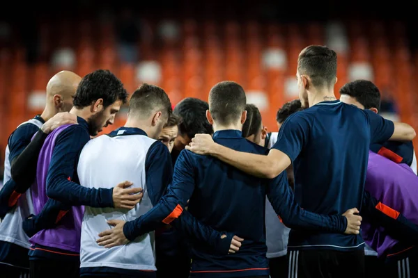 Valencia Espanha Janeiro 2018 Vários Jogadores Durante Jogo Copa Rei — Fotografia de Stock