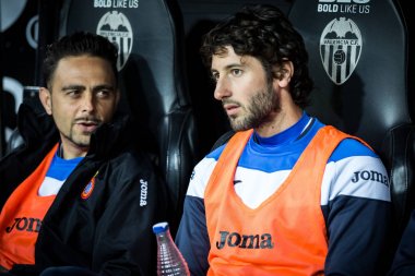 Valencia, İspanya - 8 Nisan: (R) Granero sırasında İspanyol La Liga maç Valencia Cf ve Rcd Espanyol Mestalla Stadı nda arasında 8 Nisan 2018 Valencia, İspanya