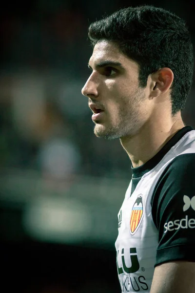 Valencia Espanha Abril Guedes Durante Partida Liga Espanhola Entre Valencia — Fotografia de Stock