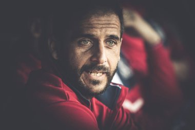 Valencia, İspanya - 18 Nisan: Sergio Mora sırasında İspanyol La Liga maç Valencia Cf ve Getafe Cf Mestalla Stadı nda arasında 18 Nisan 2018 üzerinde Valencia, İspanya