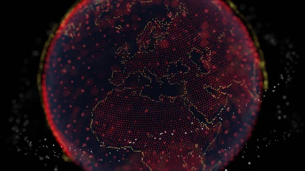 Mappa Coronavirus Covid Sars Europe Organizzazione Mondiale Della Sanità Oms — Foto Stock