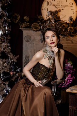 Kraliçe'nin görüntü orijinal kostüm güzel kız