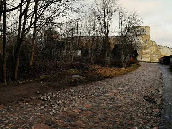 Derin sonbaharda eski bir Rus köyü — Stok fotoğraf