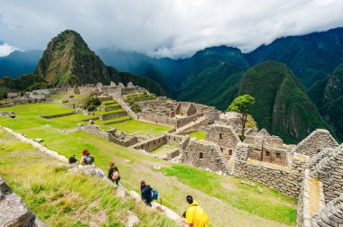 Machu Picchu 'da gün doğumu, kayıp İnka şehri.