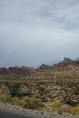 Rocky Çölü manzarası, Red Rock Kanyonu Ulusal Eğlence Alanı, Las Vegas, Nevada, Usa