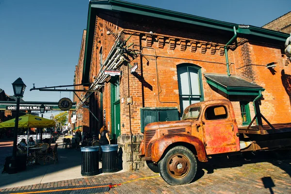 Toronto, Canada - november, 2019 Distillery District former Gooderham Worts Distillery — стокове фото