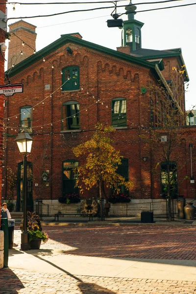 Toronto, Canada - november, 2019 Distillery District former Gooderham Worts Distillery — стокове фото