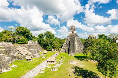 TIKAL, GUATEMALA Pyramids located in El Peten department, Tikal National Park. clipart
