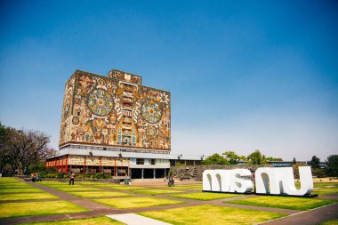 Universidad Nacional Otonom de Mexico Unam Merkez Üniversitesi Şehir Kampüsü Unesco Dünya Mirası Bölgesi
