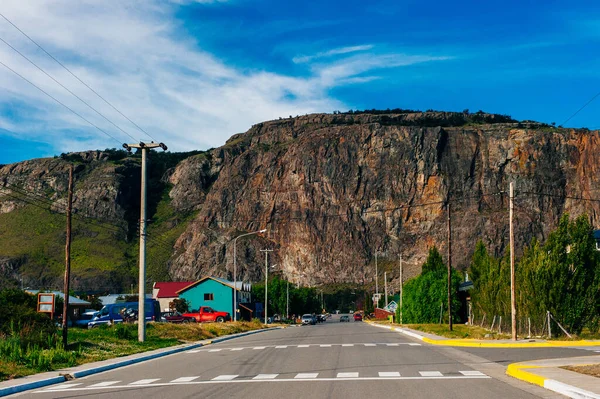 El Chalten, piccolo villaggio di montagna nella Patagonia meridionale, Argentina - agosto 2019 — Foto Stock