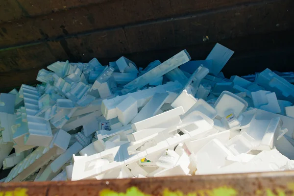 Vancouver Zero Waste Centre - octubre, 2019 reciclaje de basura de plástico . — Foto de Stock