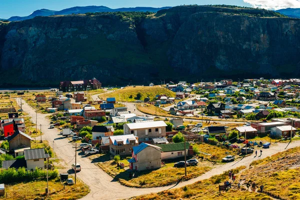 El Chalten, small mountain village in Southern Patagonia, Argentina - august, 2019 — Stock Photo, Image