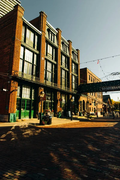 Toronto, Canada - november, 2019 Distillery District former Gooderham Worts Distillery — стокове фото