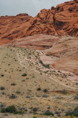 Rocky Çölü manzarası, Red Rock Kanyonu Ulusal Eğlence Alanı, Las Vegas, Nevada, Usa