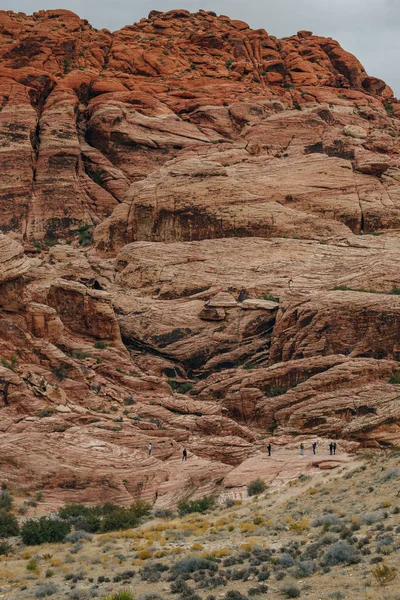 Paisagem deserta rochosa, Red Rock Canyon National Recreation Area, Las Vegas, Nevada, EUA — Fotografia de Stock