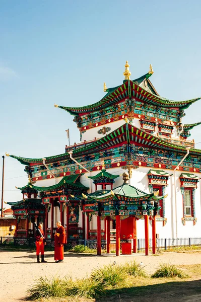 Ivolginsky Budist tapınağı Buryatia, Rusya - Haziran, 2019