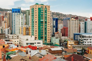 La Paz, Bolivya - Nisan 2019 Bolivya La Paz şehri