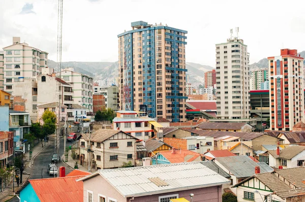 La Paz, Bolivia - April 2019 Stadsbilden La Paz i Bolivia — Stockfoto